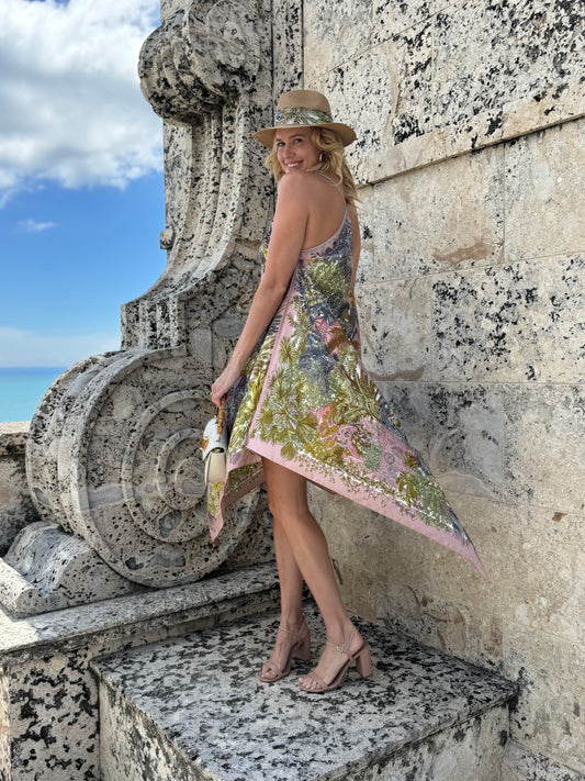 Silk Dress / Fall of Mauve - Stacy Bradley Design