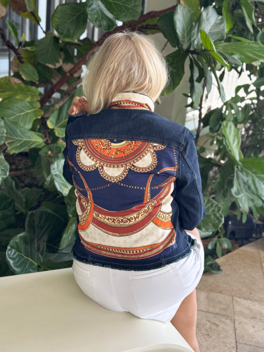 The Dark Denim Jacket / Navy Elegance - Stacy Bradley Design