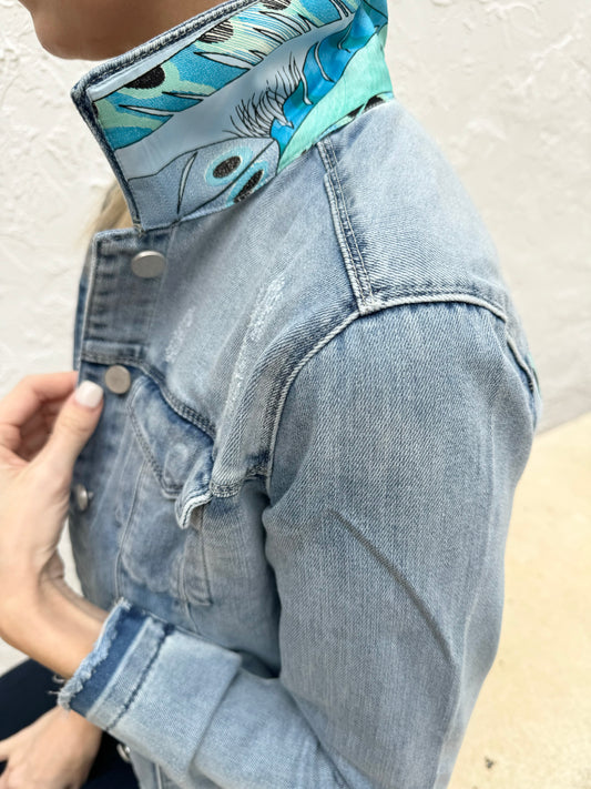 The Light Denim Jacket / Sky Blue - Stacy Bradley Design