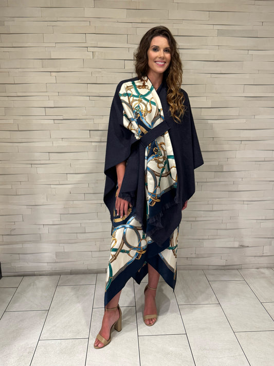 Pull Through Wrap / Blue Stirrup - Stacy Bradley Design