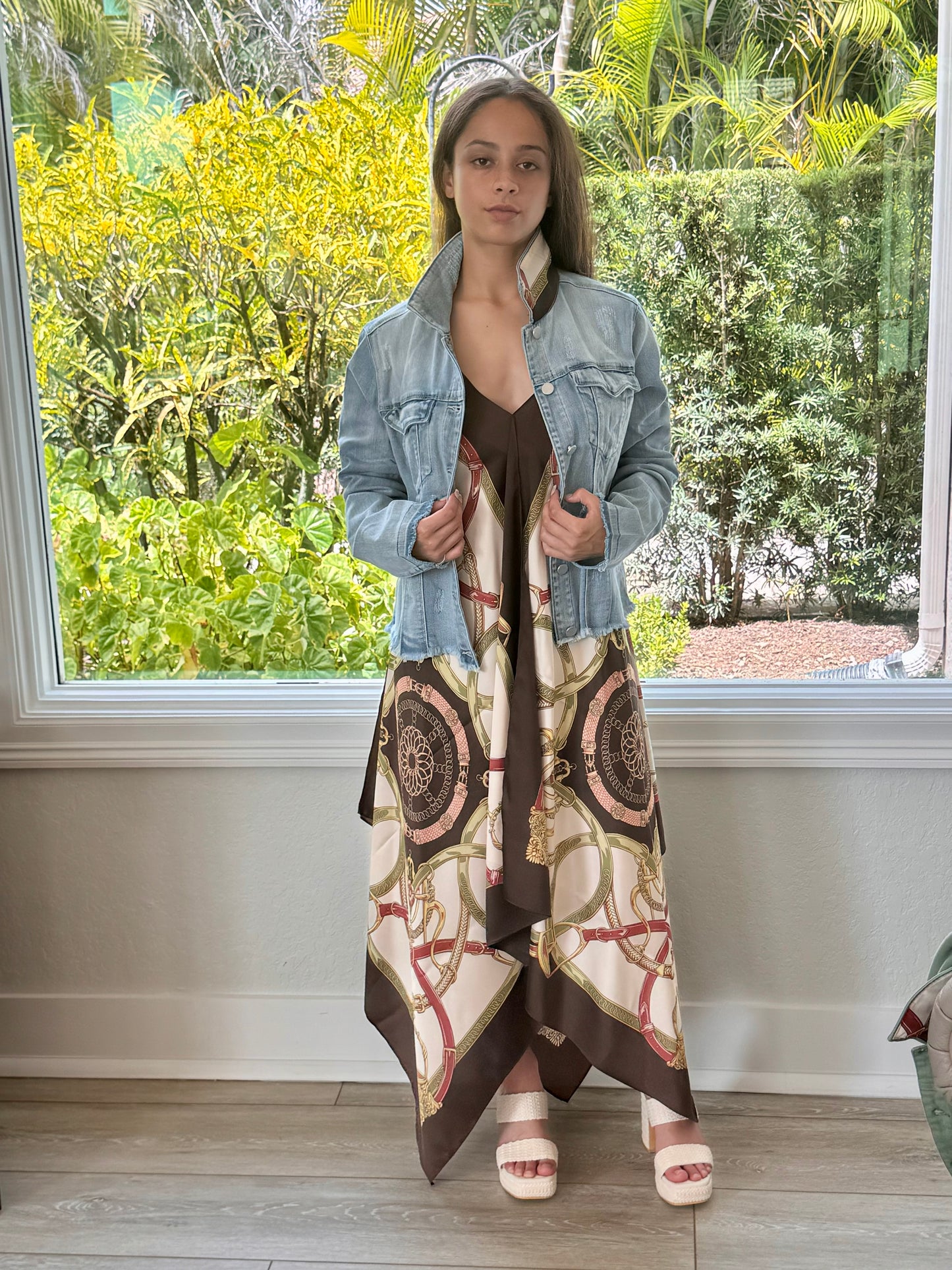 The Light Denim Jacket / Olive Stirrup - Stacy Bradley Design
