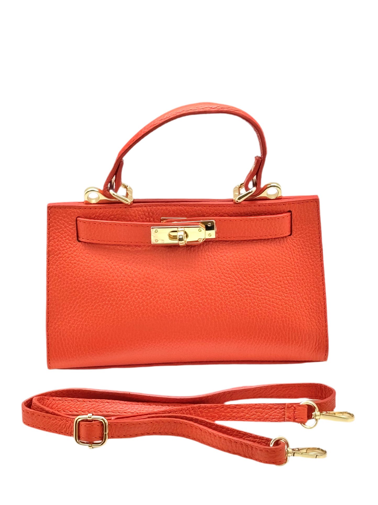 Purse / Capri Italian Leather / Orange