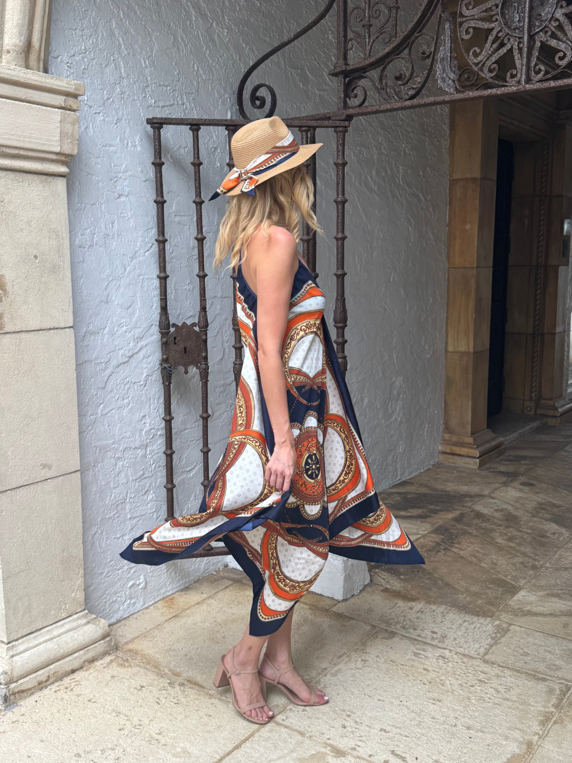 Silk Dress / Navy Elegance - Stacy Bradley Design