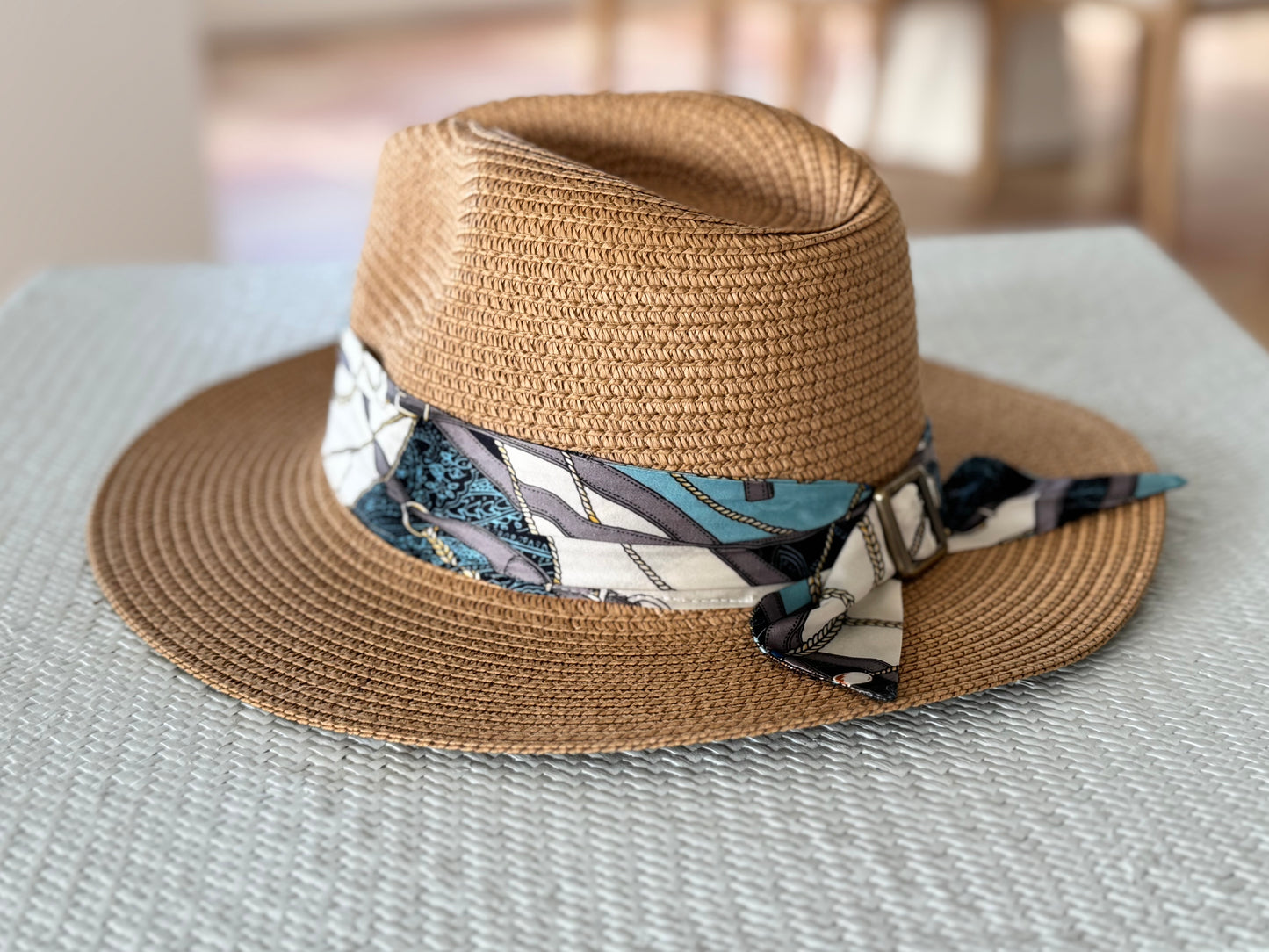 Hat / Navy Teal Tassel - Stacy Bradley Design