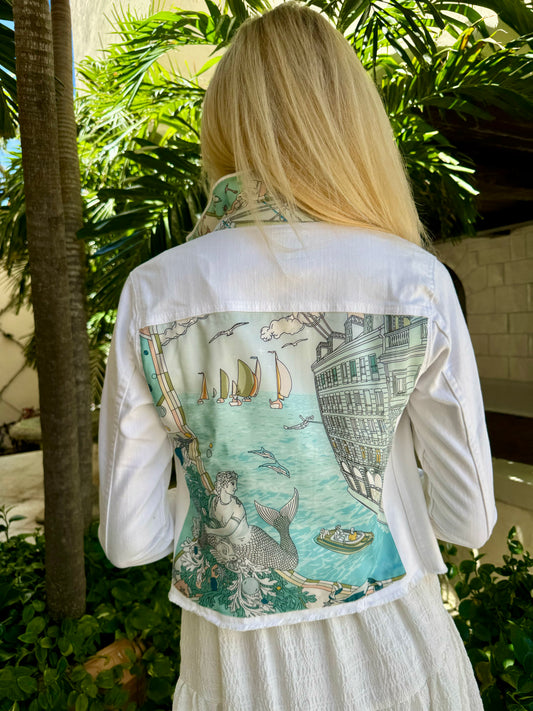 The White Denim Jacket / Let’s Cruise / Wholesale - Stacy Bradley Design