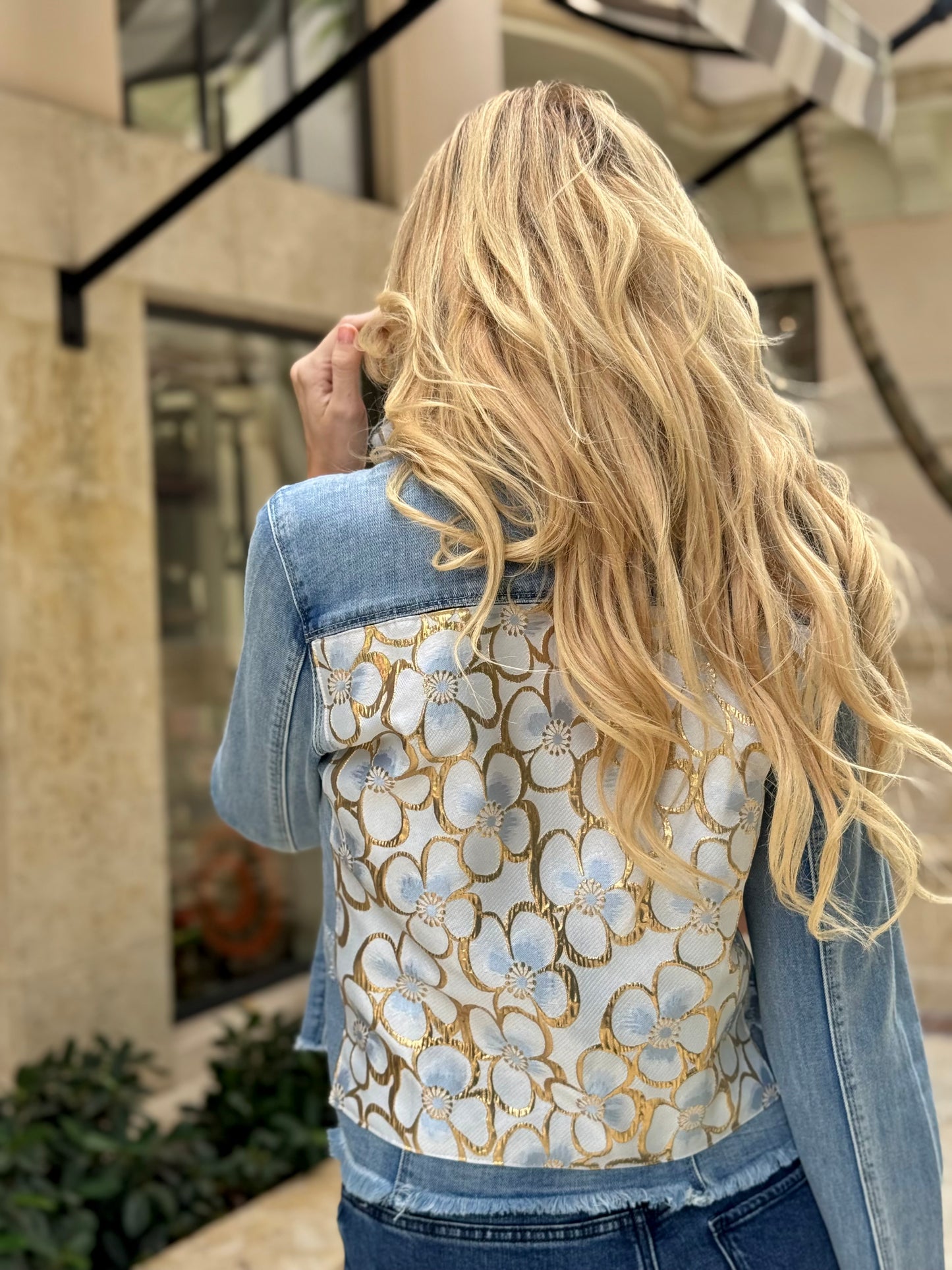 The Light Denim Jacket / White Lotus - Stacy Bradley Design