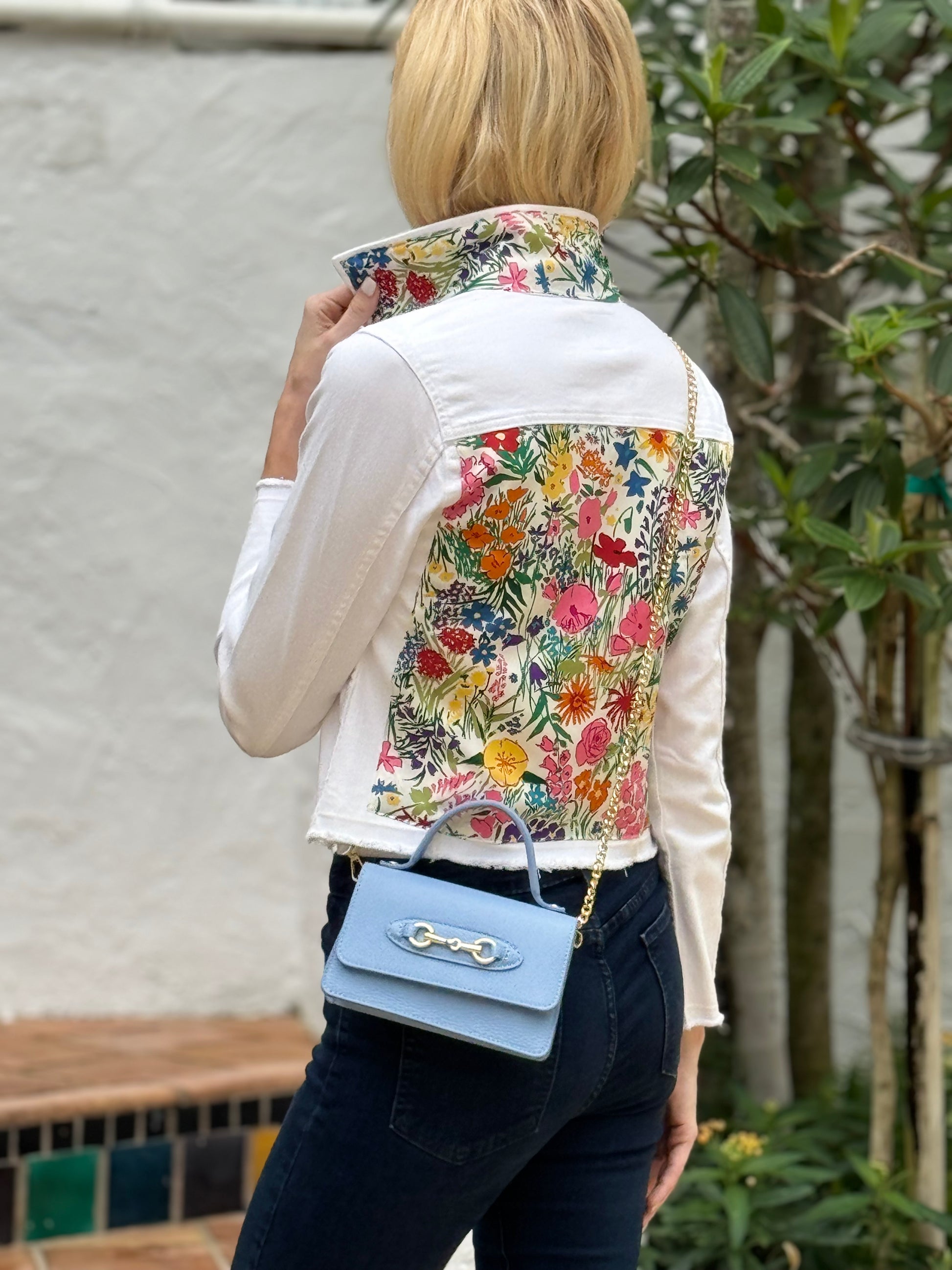 Purse / Sorrento Italian Leather / Light Blue/Wholesale - Stacy Bradley Design