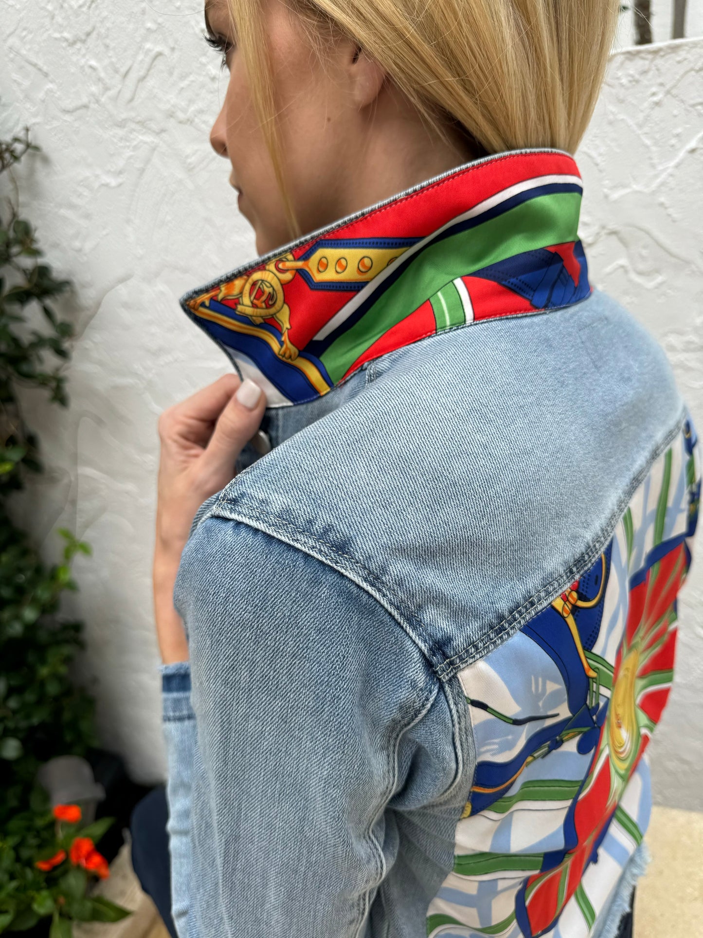 The Light Denim Jacket / Love Red / Wholesale - Stacy Bradley Design