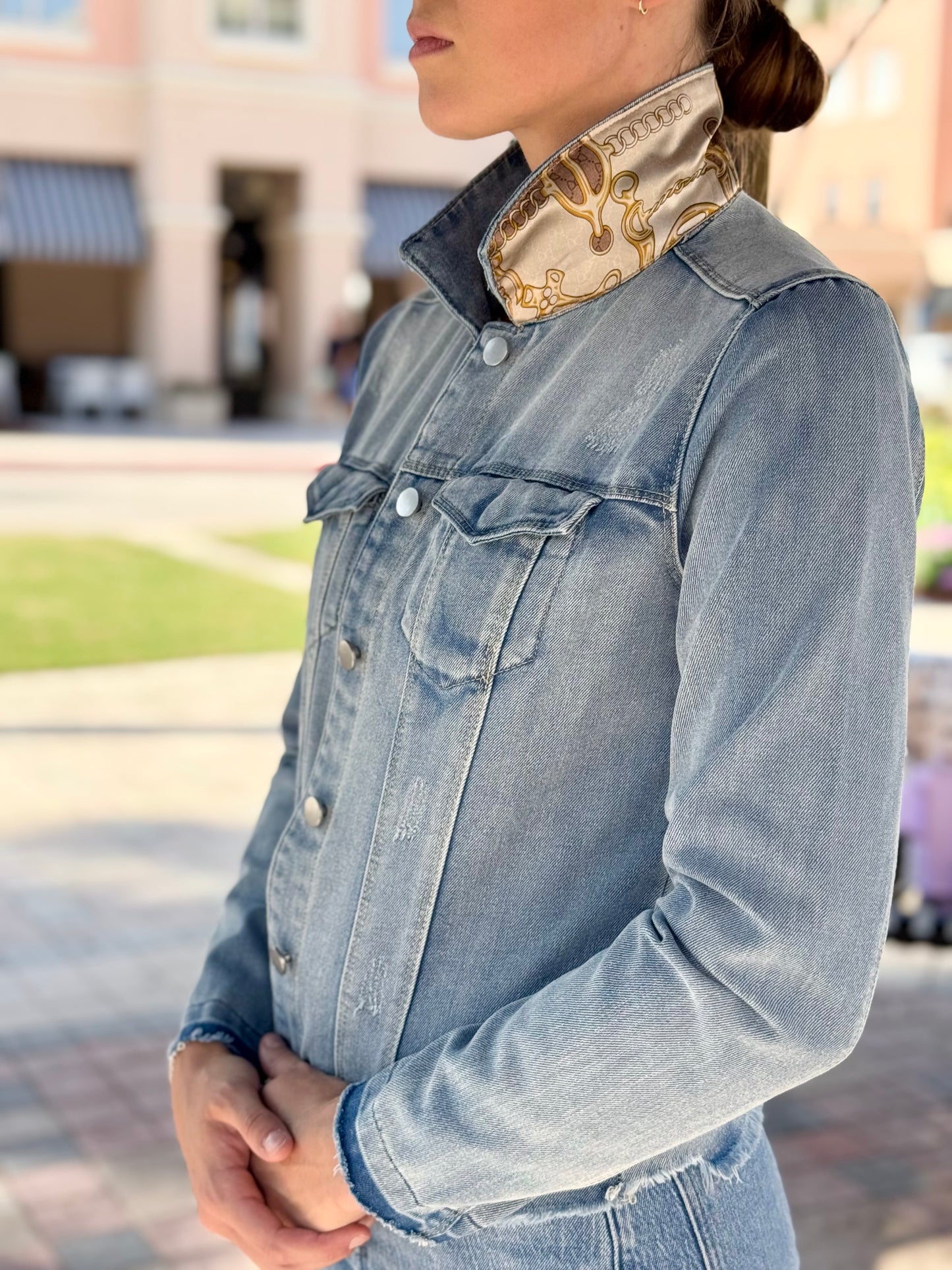 The Light Denim Jacket / Snaffle & Chains