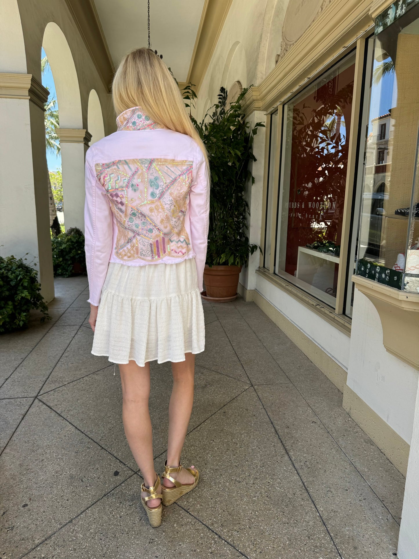 The Pink Denim Jacket / Let’s Sparkle - Stacy Bradley Design