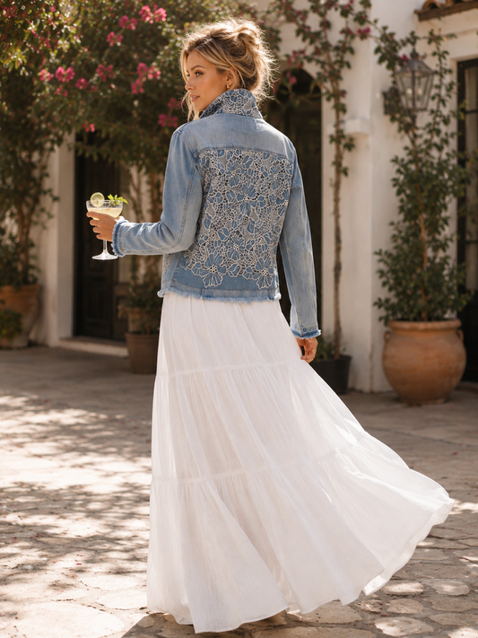 The Light Denim Jacket / Denim Lace