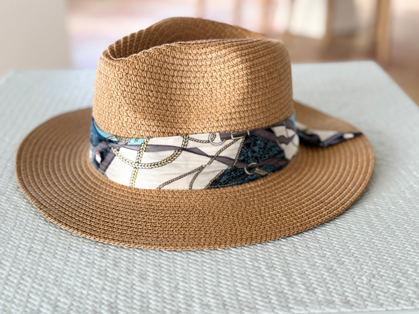 Hat / Navy Teal Tassel - Stacy Bradley Design