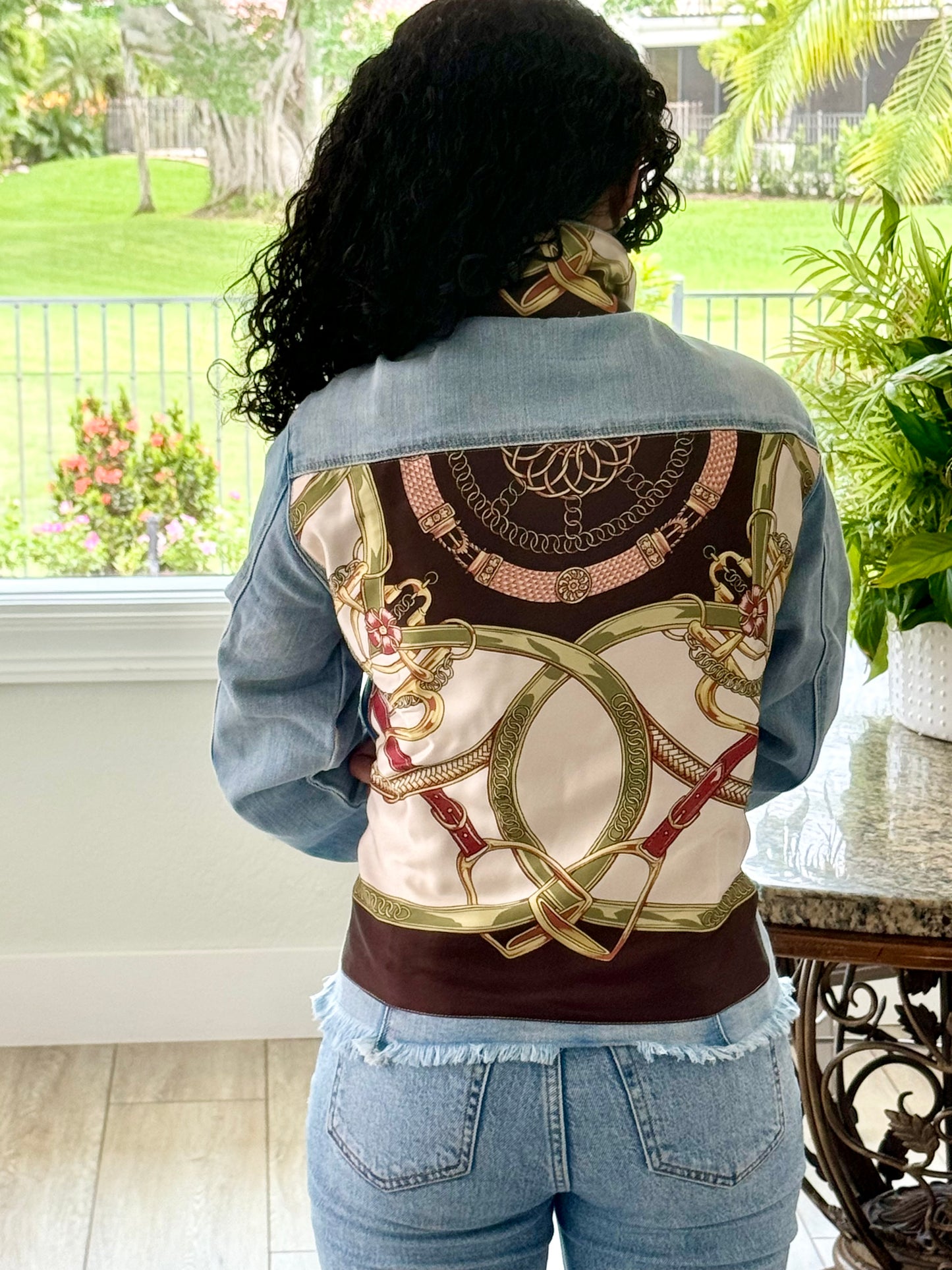 The Light Denim Jacket / Olive Stirrup - Stacy Bradley Design