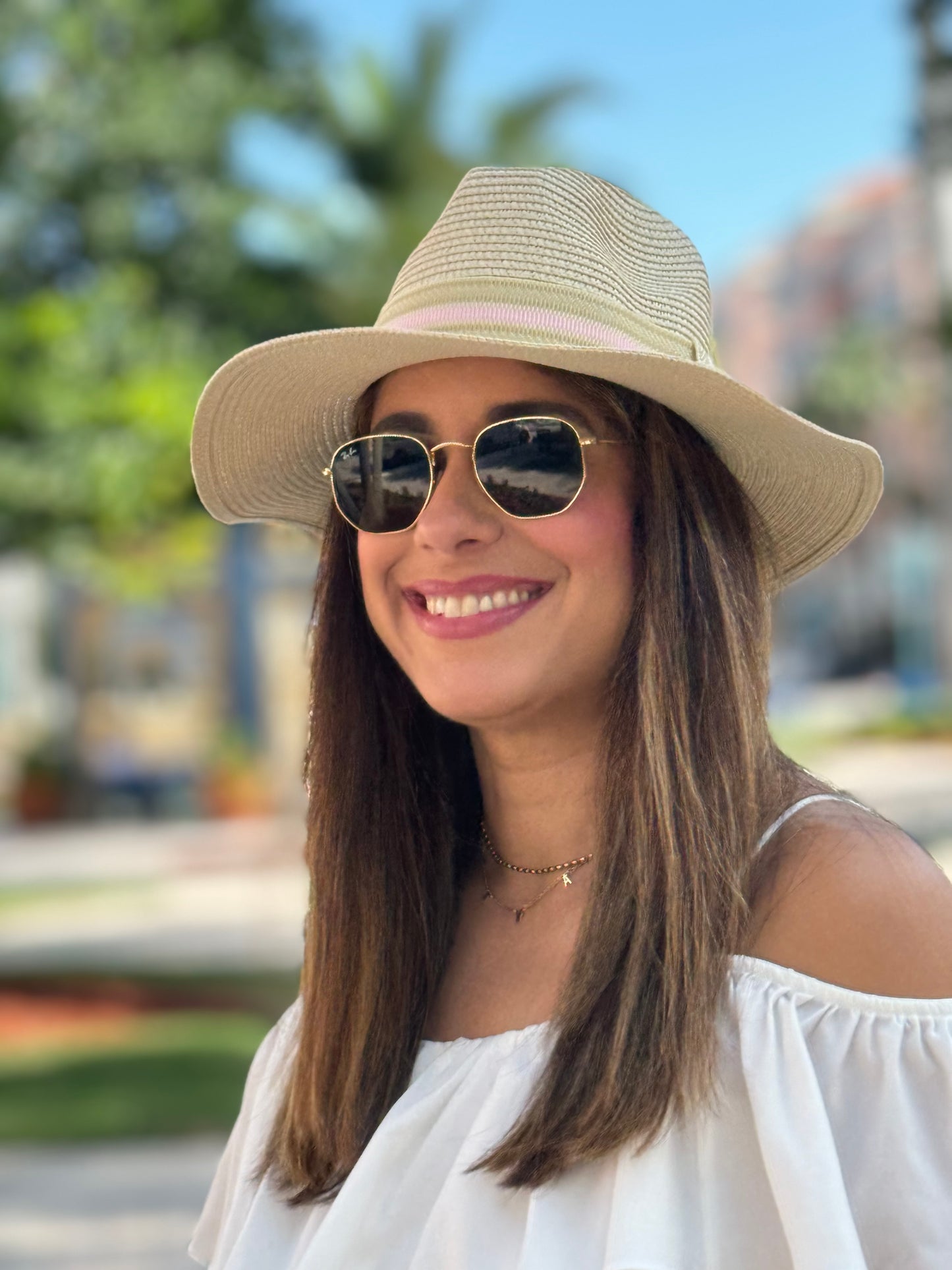 Hat / Beige & Pink / Light - Stacy Bradley Design