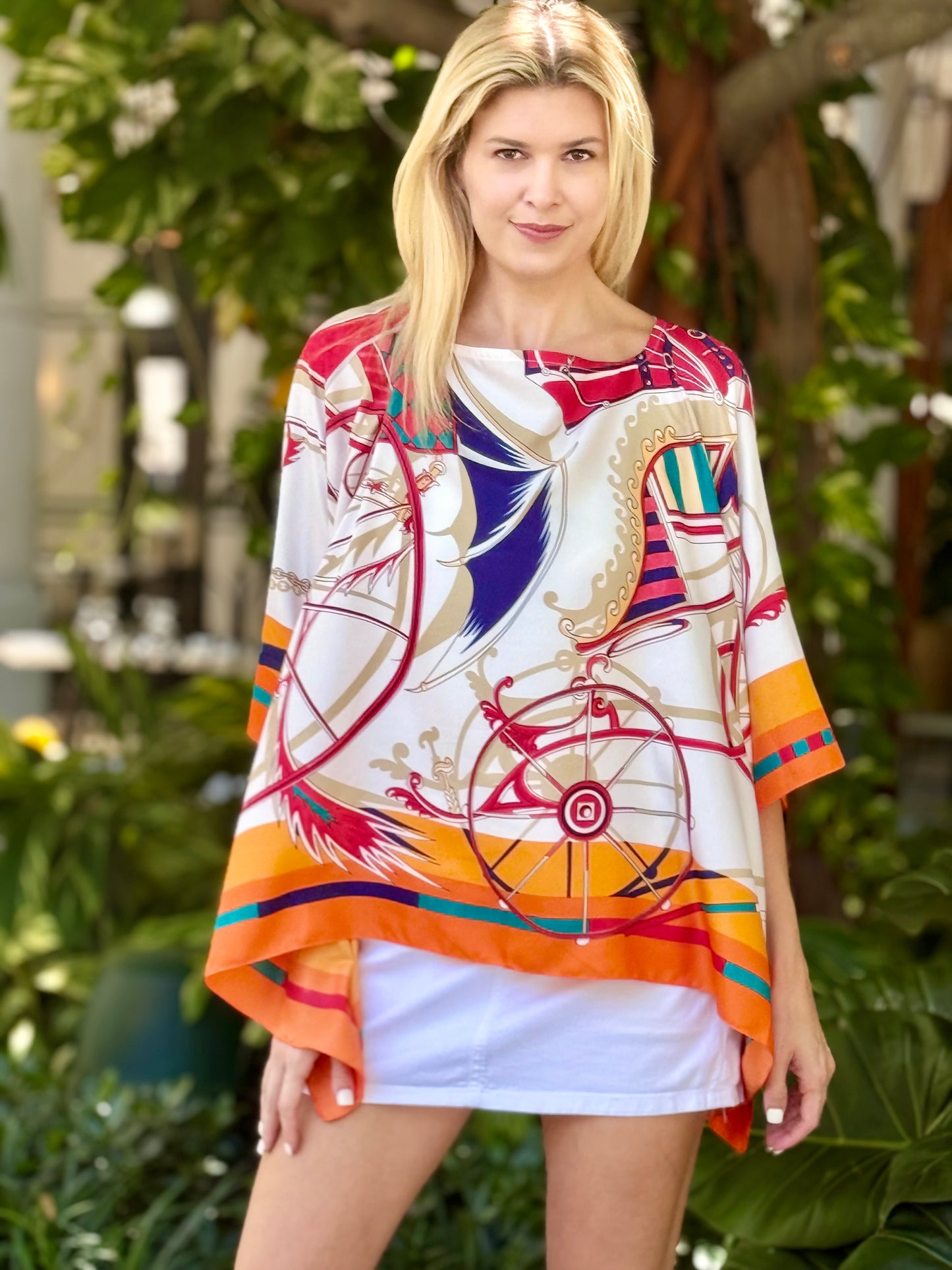 Tunic / Orange Wheel / Wholesale - Stacy Bradley Design