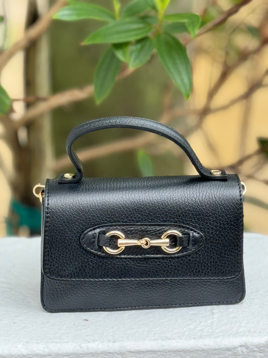 Purse / Sorrento Italian Leather / Black /Wholesale - Stacy Bradley Design