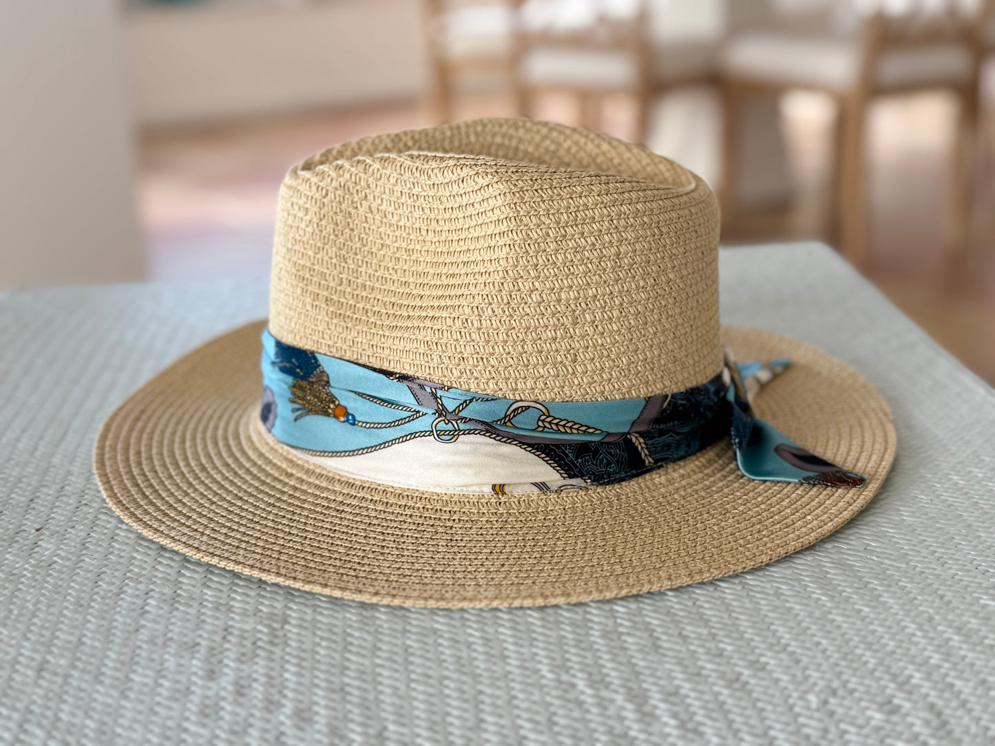 Hat / Navy Teal Tassel - Stacy Bradley Design