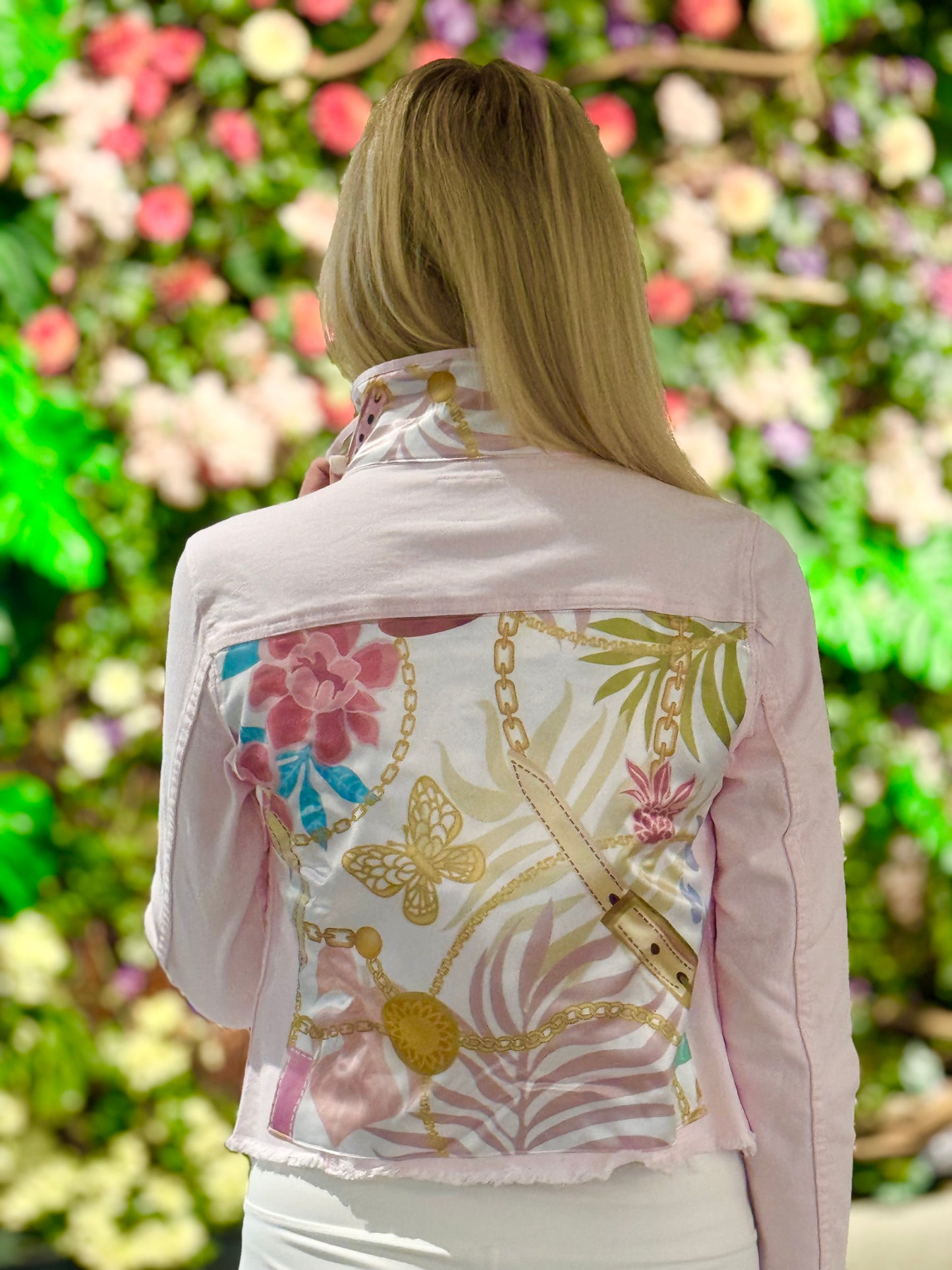 The Pink Denim Jacket / Cool Summer Nights / Wholesale - Stacy Bradley Design