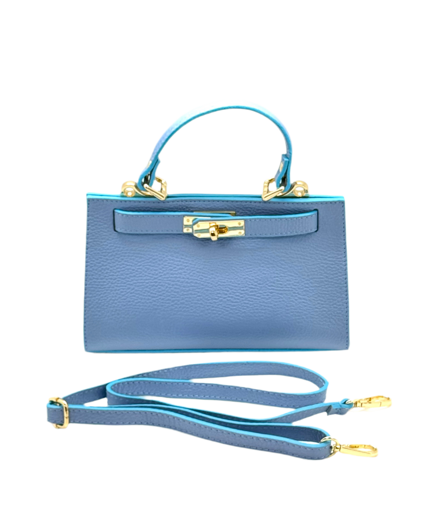 Purse / Capri Italian Leather / Light Blue