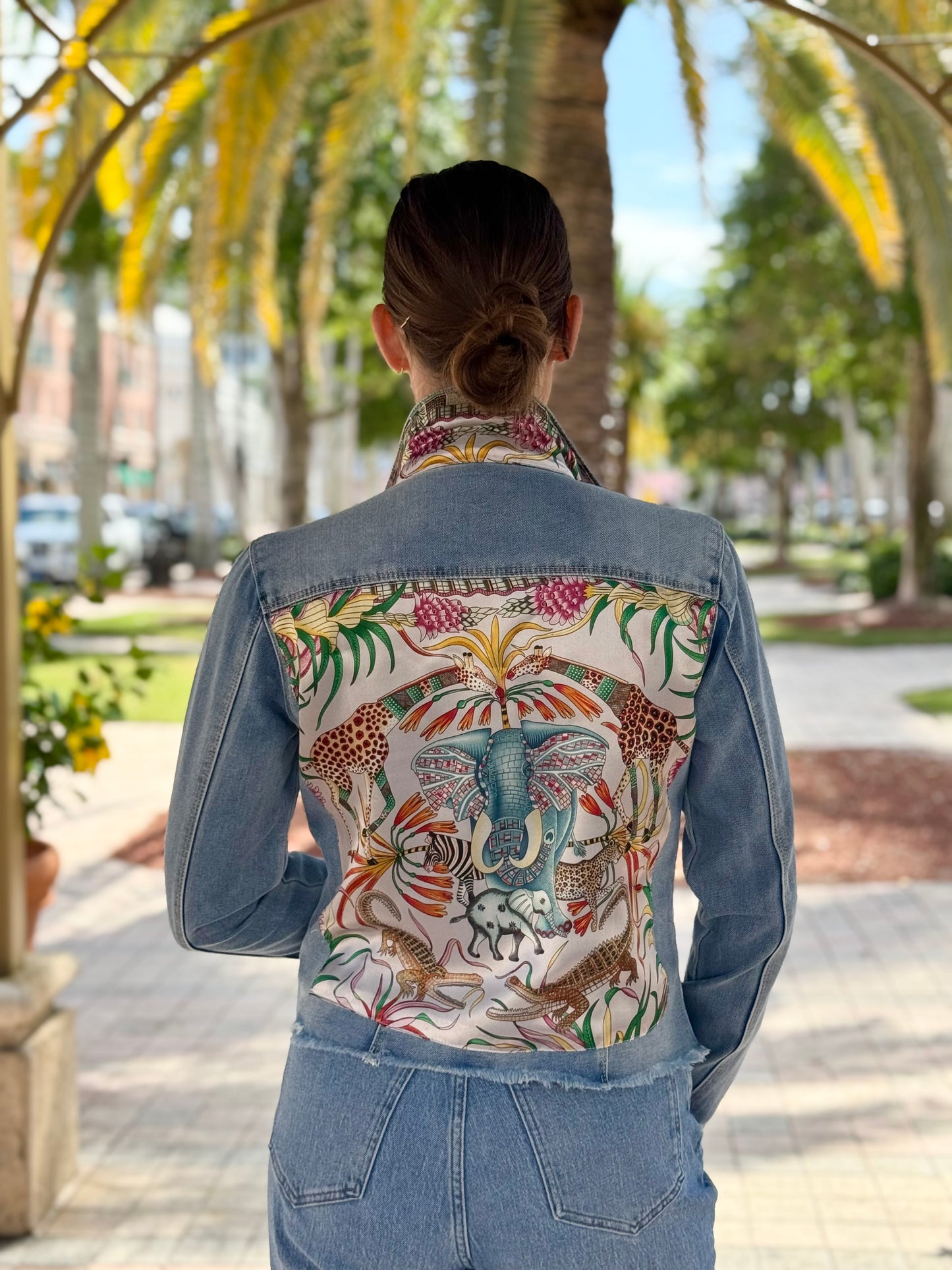 The Light Denim Jacket / Colorful Safari