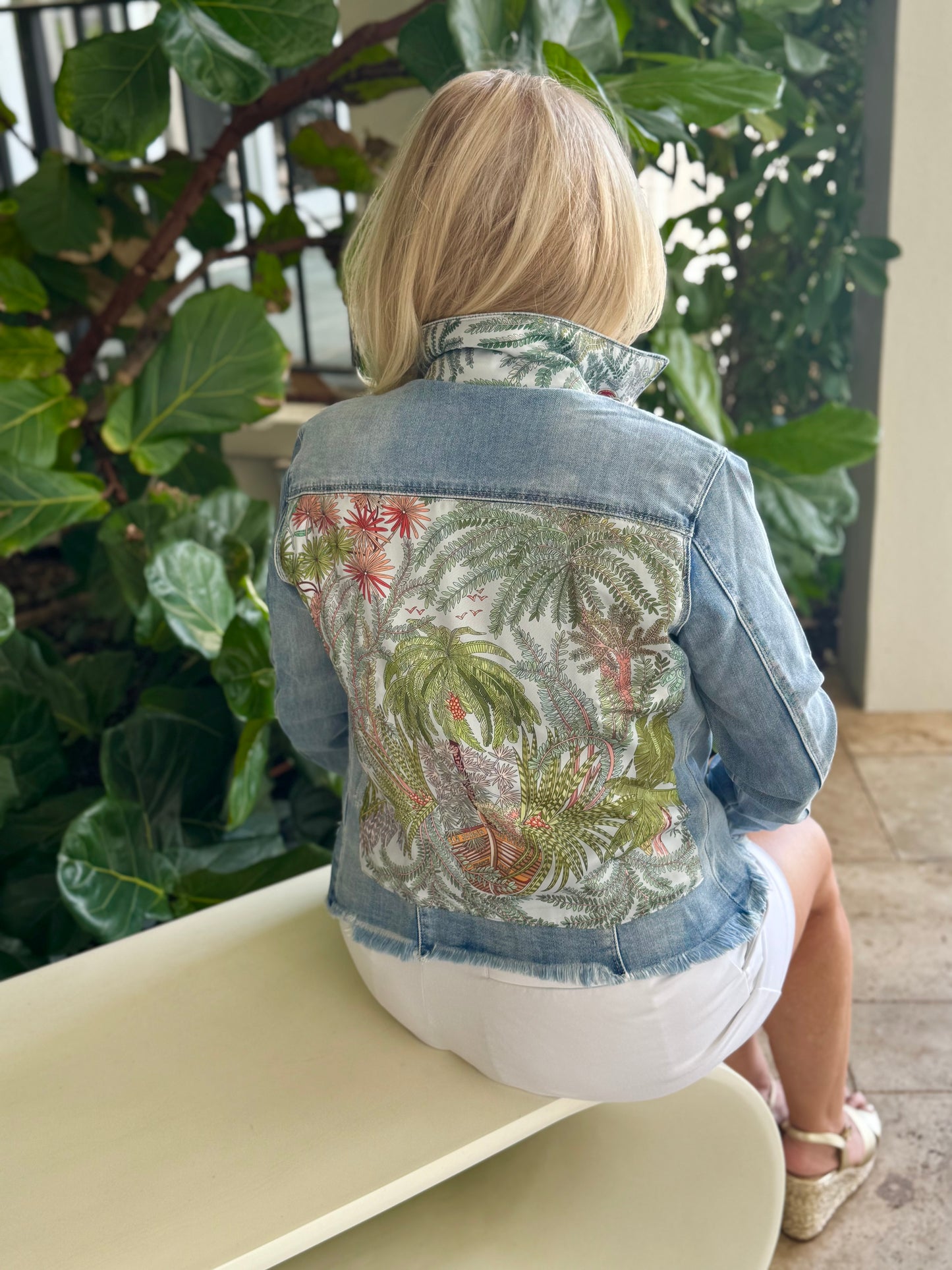 The Light Denim Jacket / Tropical Capri - Stacy Bradley Design