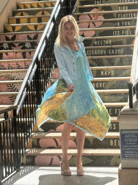 Silk Dress / Let’s Fly - Stacy Bradley Design