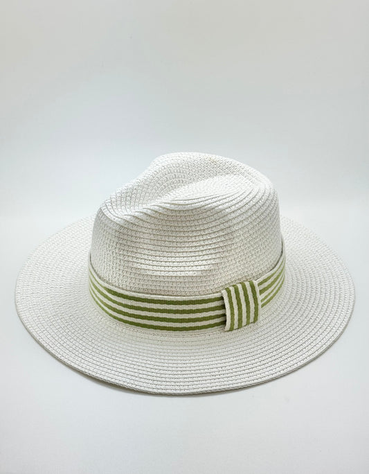 Hat / Stripe / White Sage / wholesale - Stacy Bradley Design