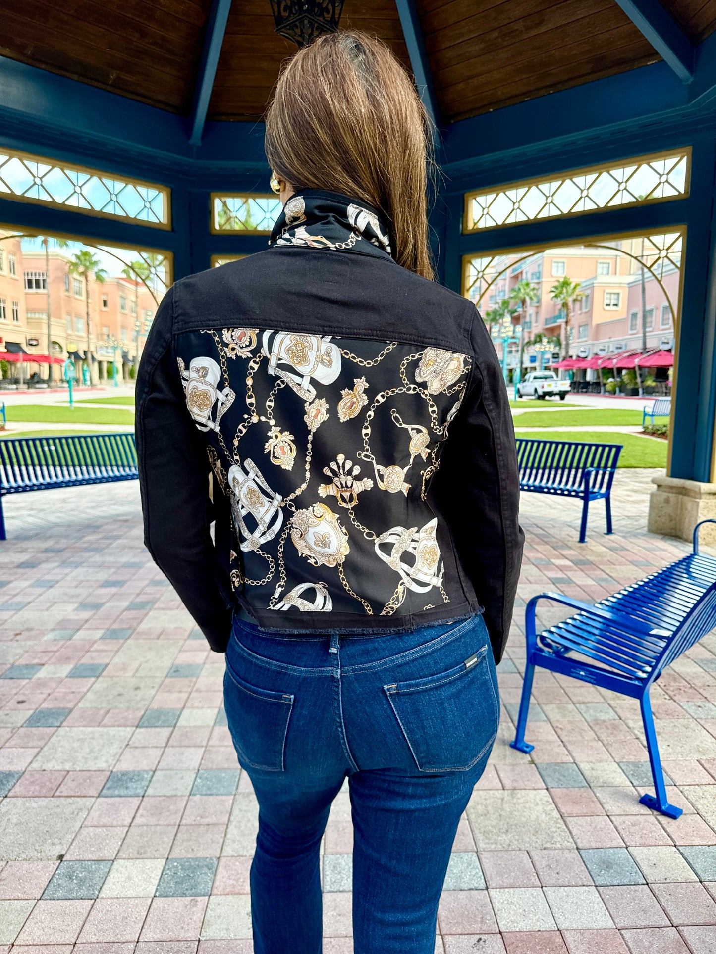 The Black Denim Jacket / Black Stirrup - Stacy Bradley Design