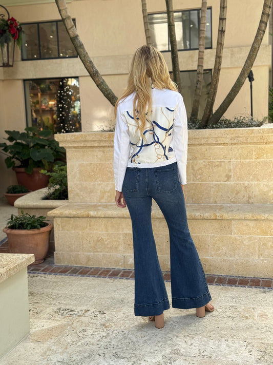 The White Denim Jacket / Gold Bit - Stacy Bradley Design