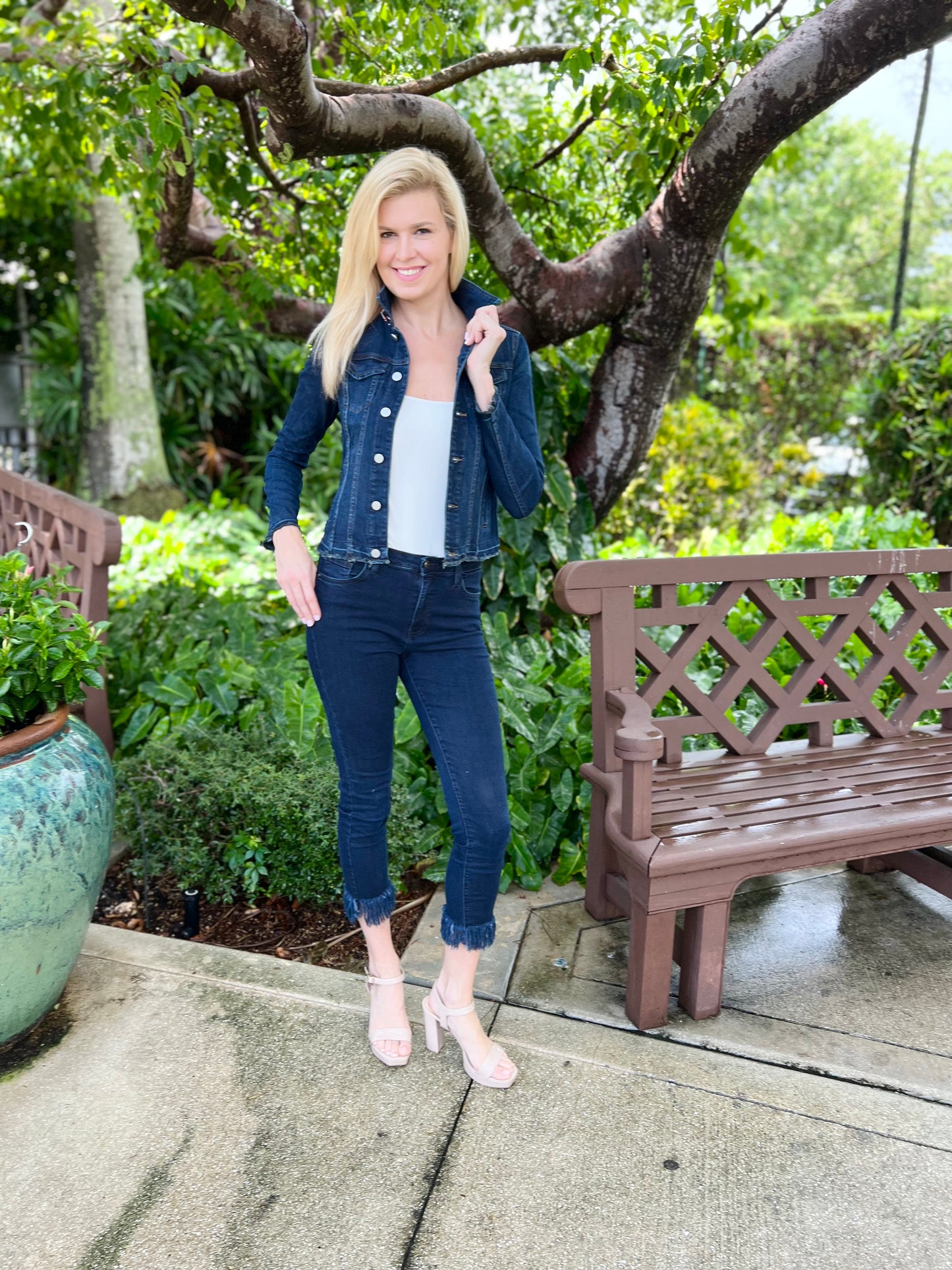 The Dark Denim Jacket / Get My Bit - Stacy Bradley Design