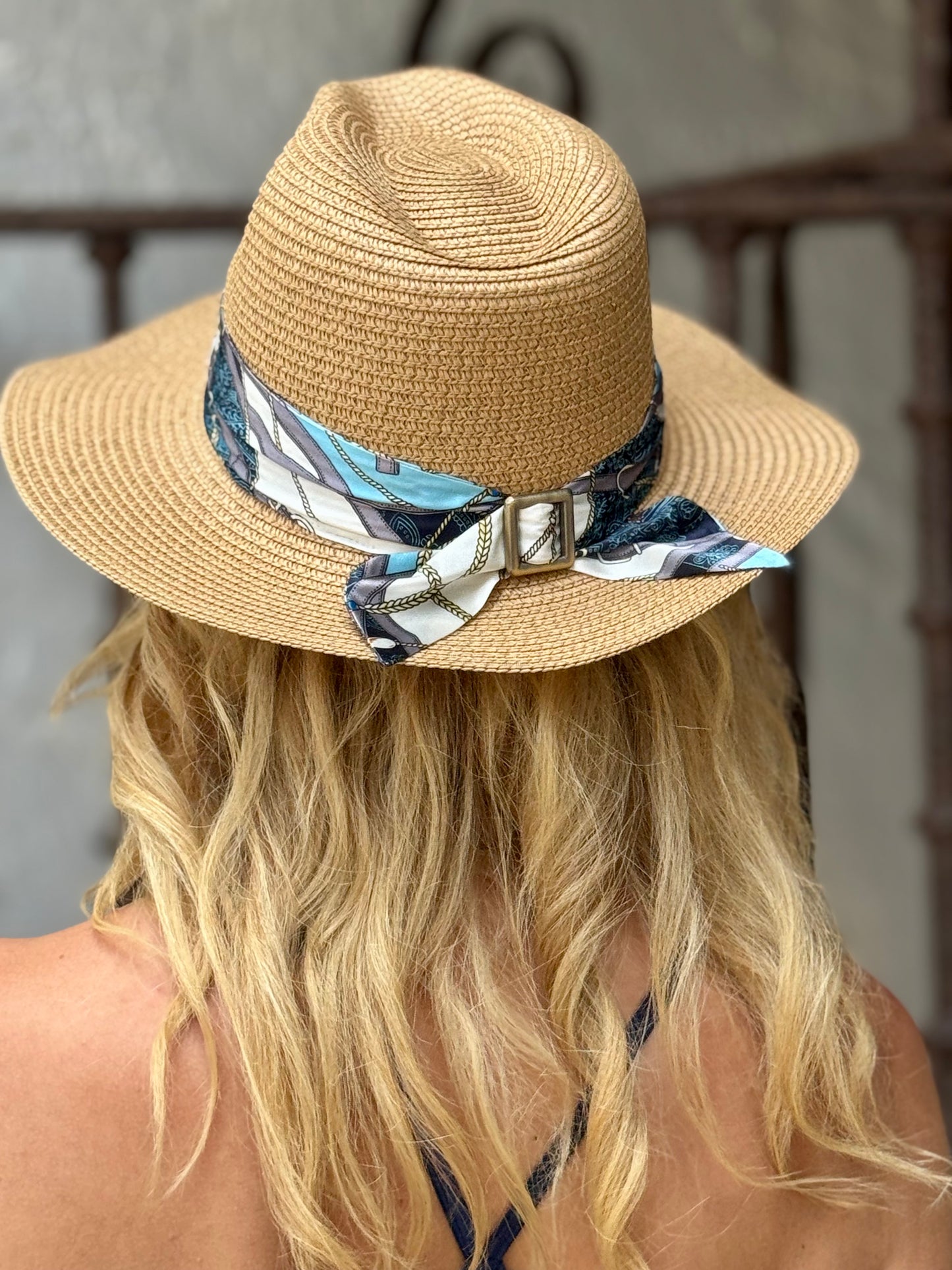 Hat / Navy Teal Tassel - Stacy Bradley Design