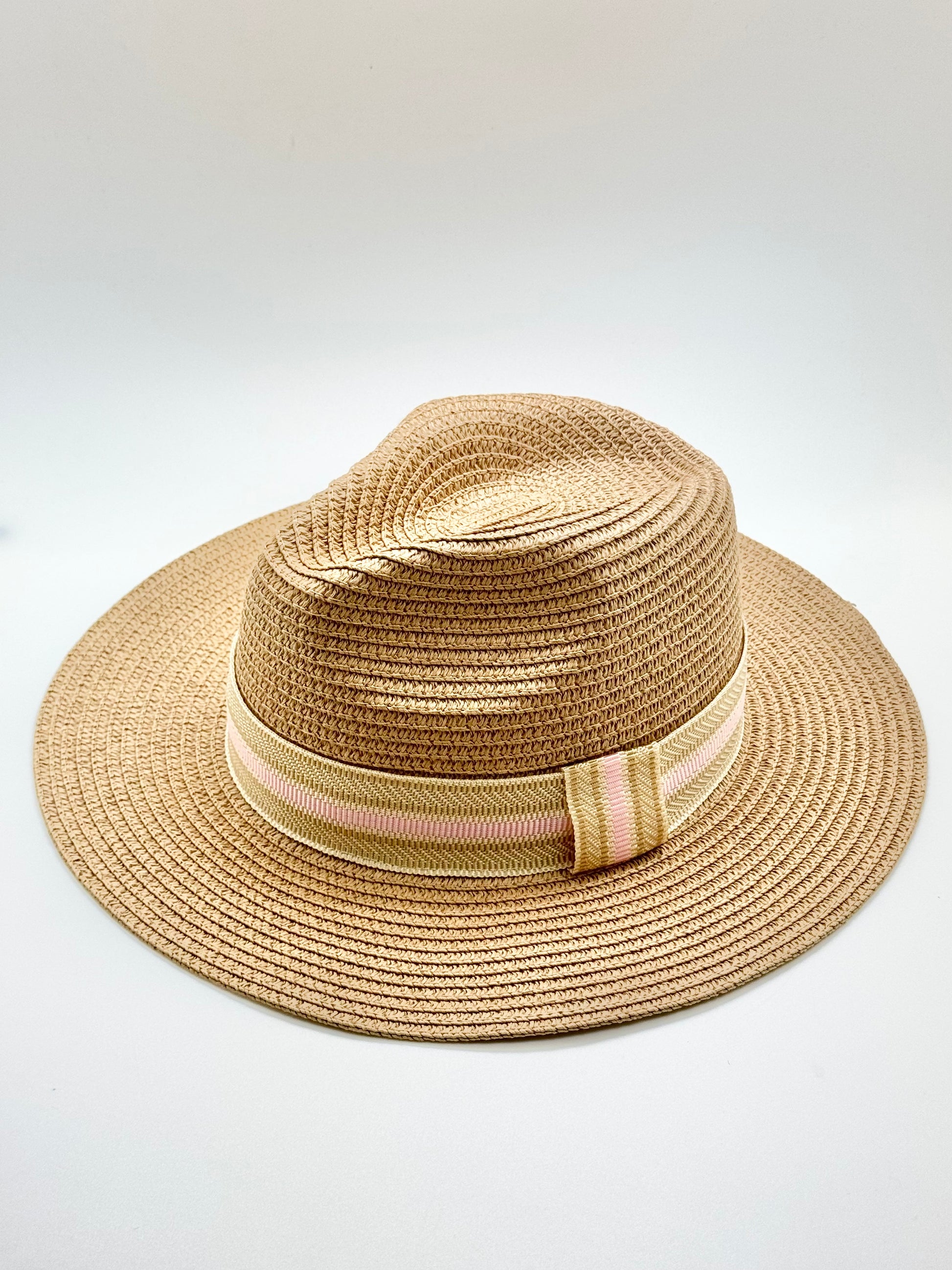 Hat / Beige & Pink / Natural / Wholesale - Stacy Bradley Design