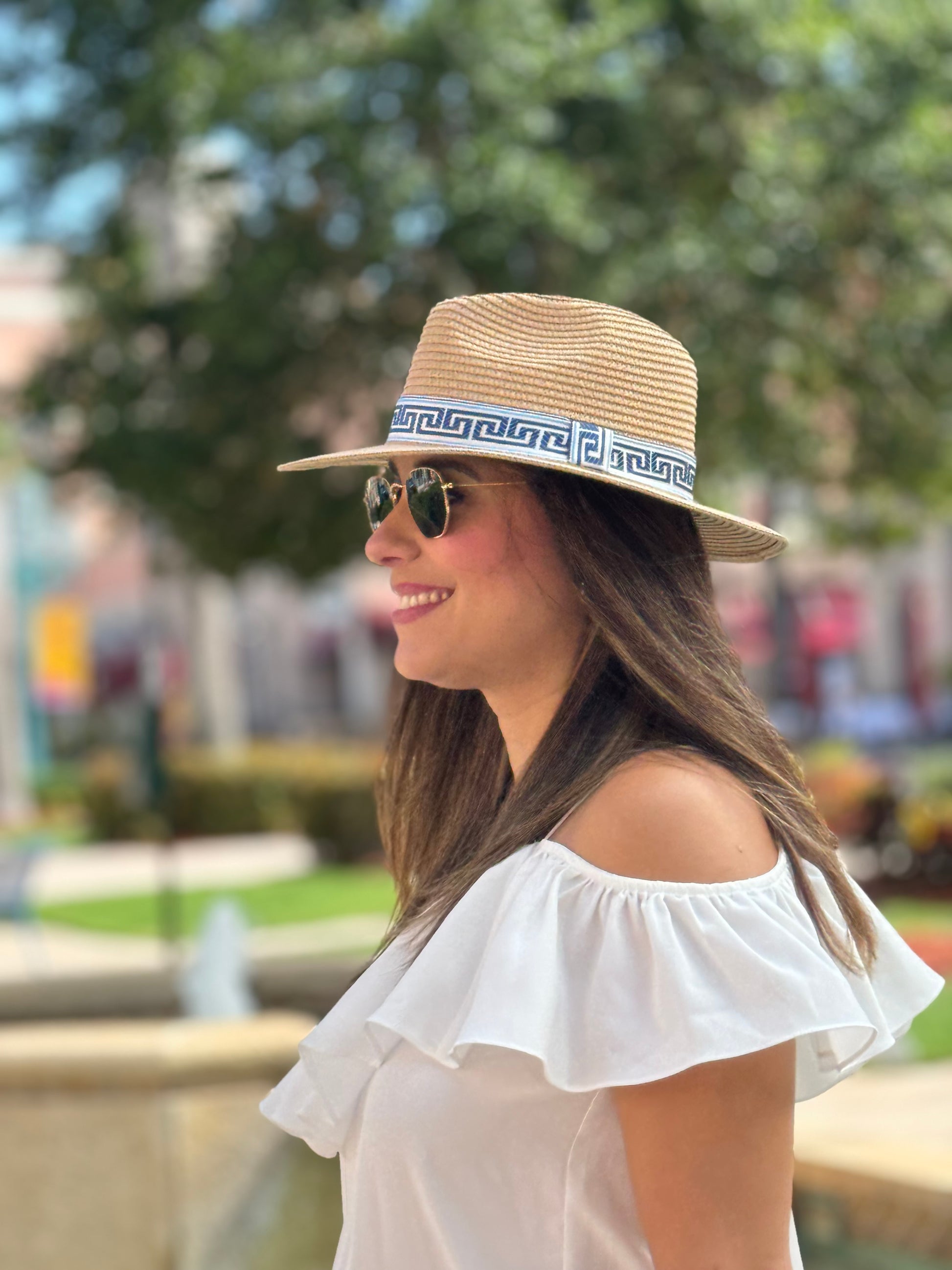 Hat / Greek Isle / Natural Blue / Wholesale - Stacy Bradley Design