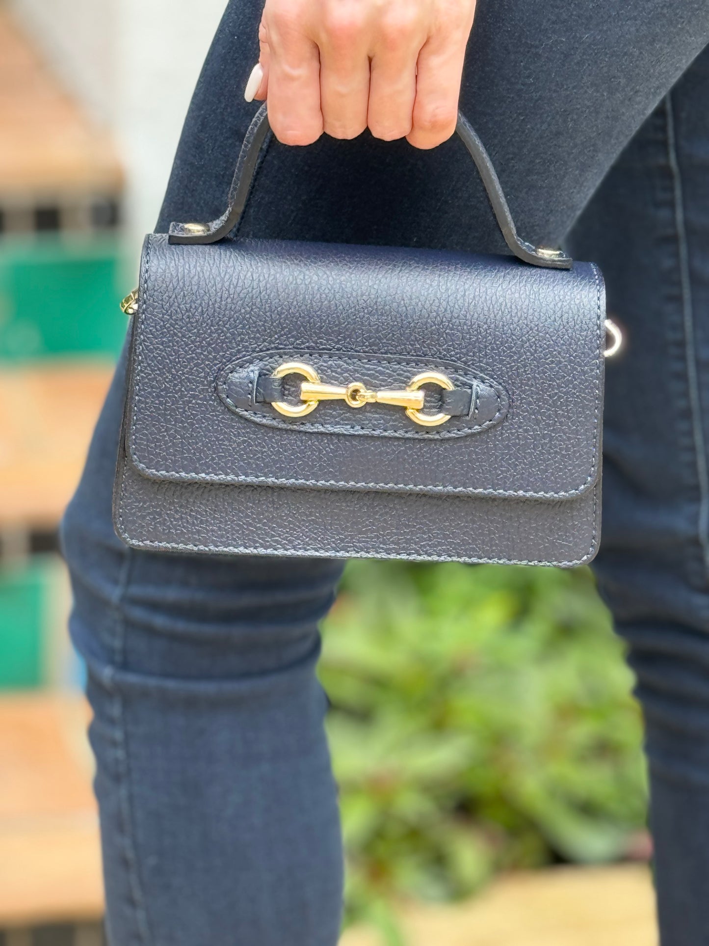 Purse / Sorrento Italian Leather / Navy/Wholesale - Stacy Bradley Design