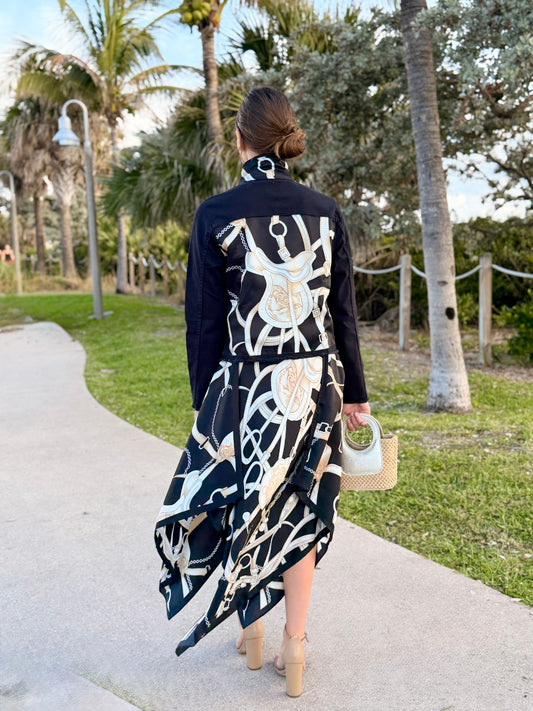 Silk Dress / Black Equestrian