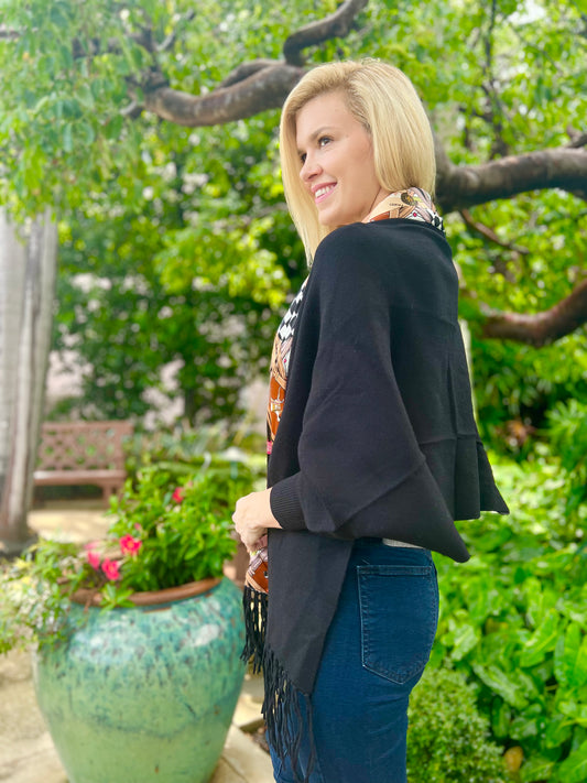 Cozy Sweater Wrap / Designer Horse with Straps / Wholesale - Stacy Bradley Design