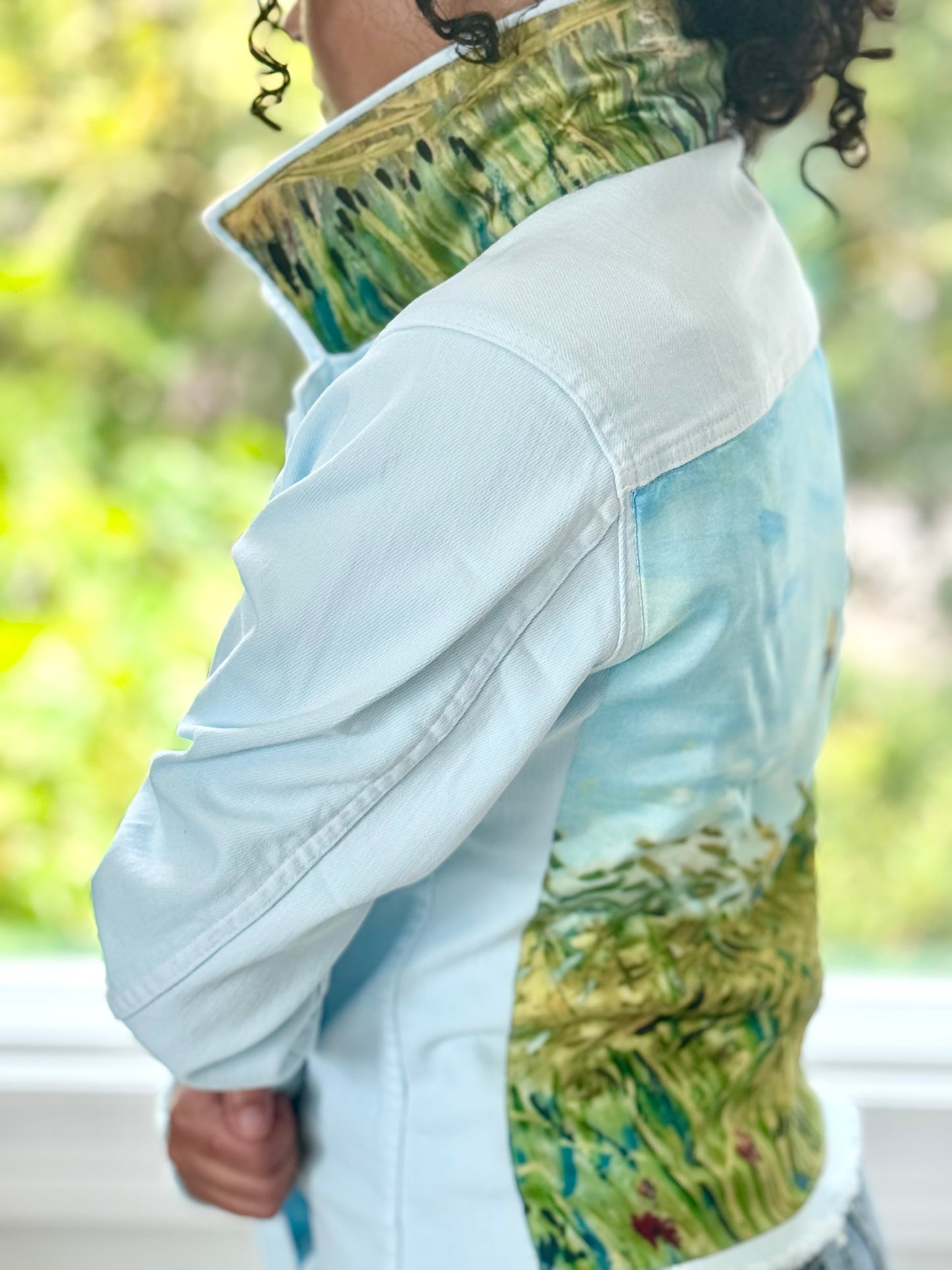 The Nantucket Breeze Denim Jacket / Let’s Fly - Stacy Bradley Design