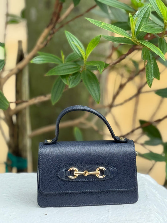 Purse / Sorrento Italian Leather / Navy/Wholesale - Stacy Bradley Design
