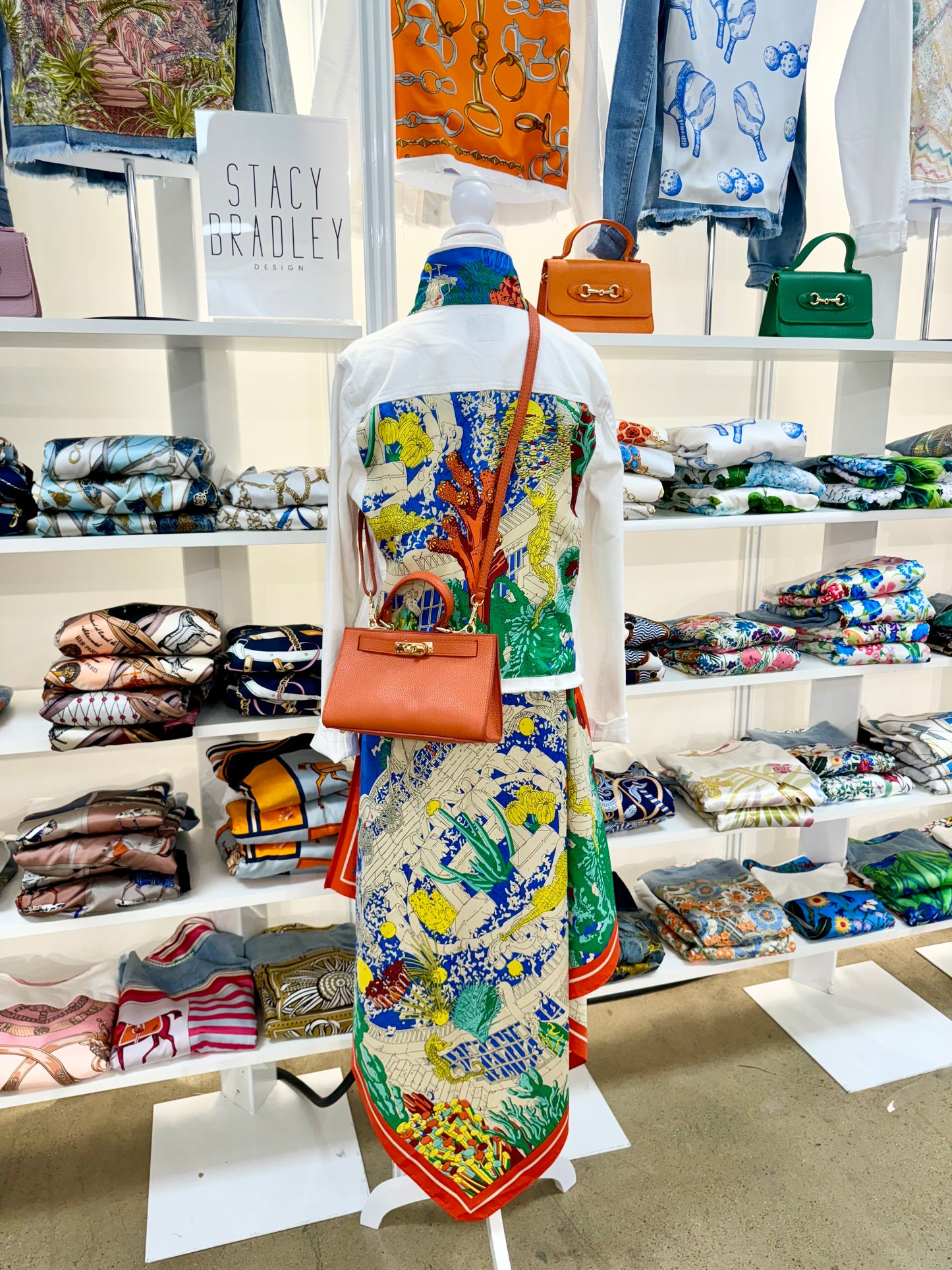 Silk Dress / Coral Reef - Stacy Bradley Design