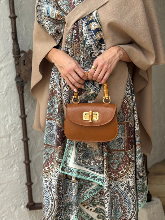 Purse / Como Crossbody Italian Leather / Brown - Stacy Bradley Design