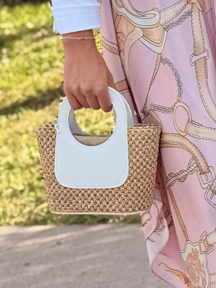 Purse / Turin Crossbody Italian Leather / White