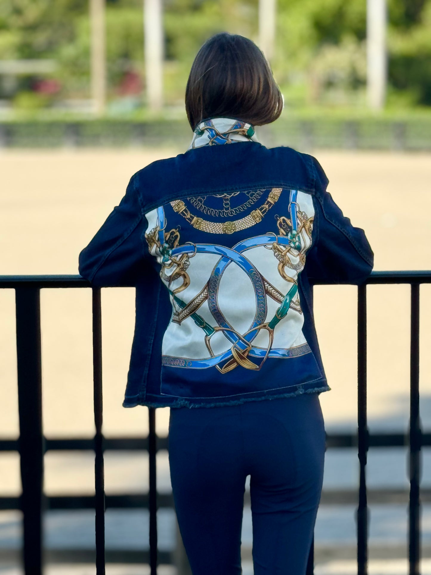 The Dark Denim Jacket / Blue Stirrup - Stacy Bradley Design