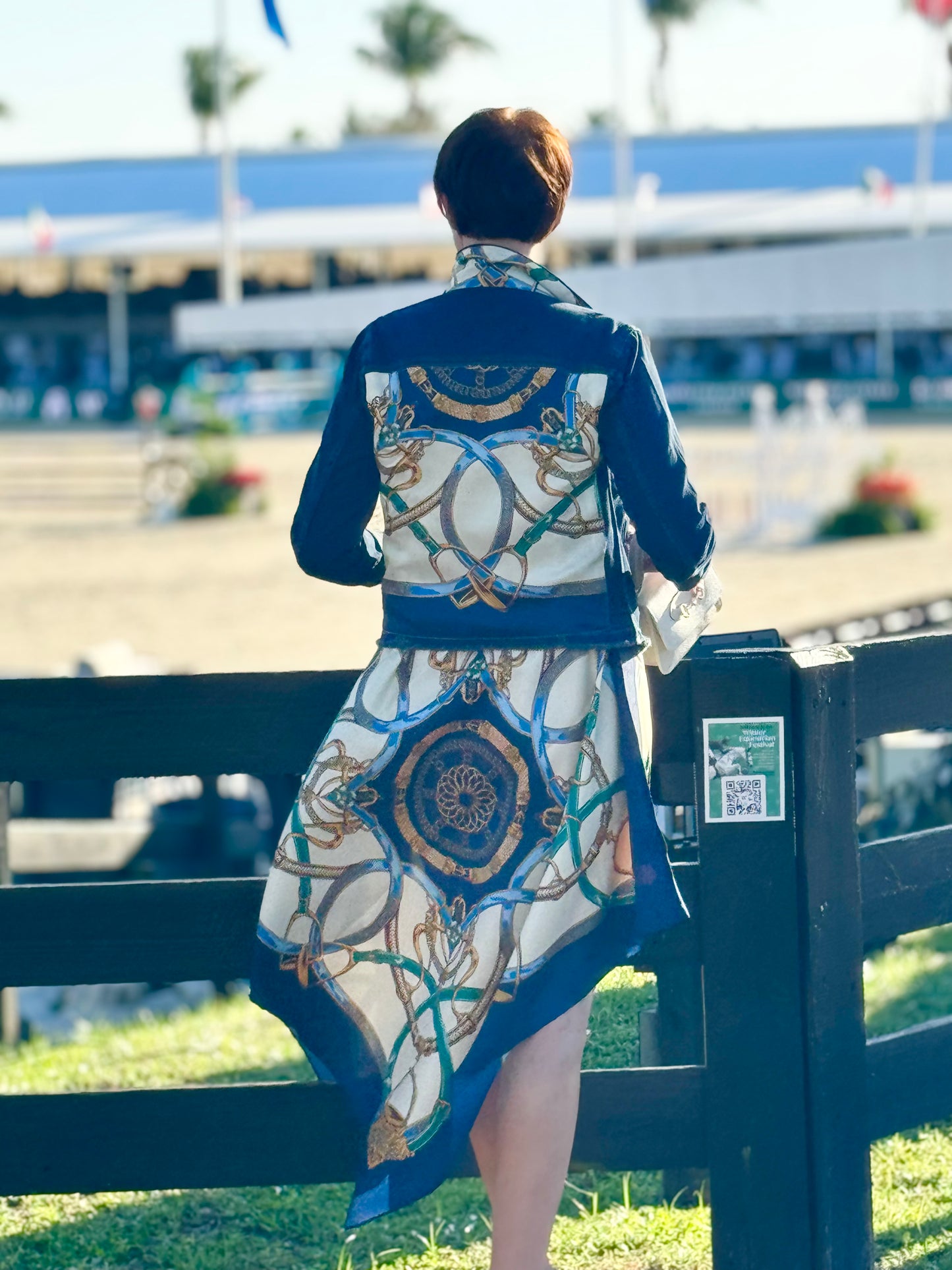 Silk Dress / Blue Stirrup - Stacy Bradley Design