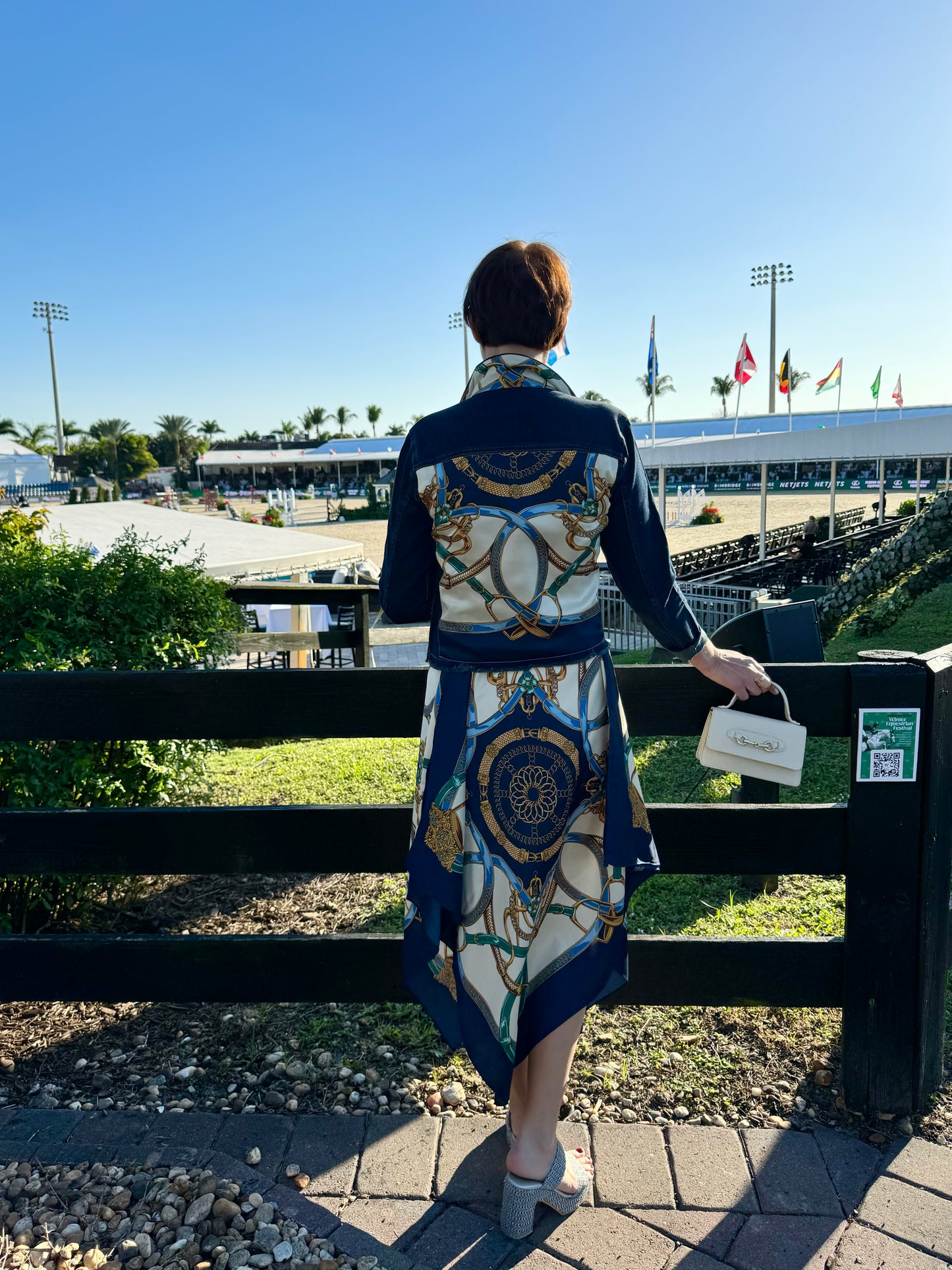 Silk Dress / Blue Stirrup - Stacy Bradley Design