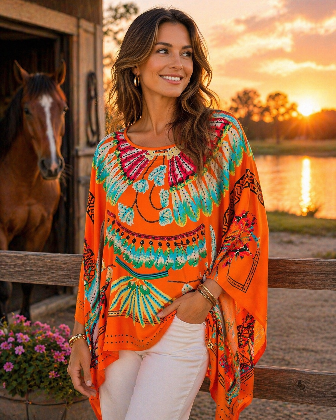 Tunic / Tropical Glow - Stacy Bradley Design