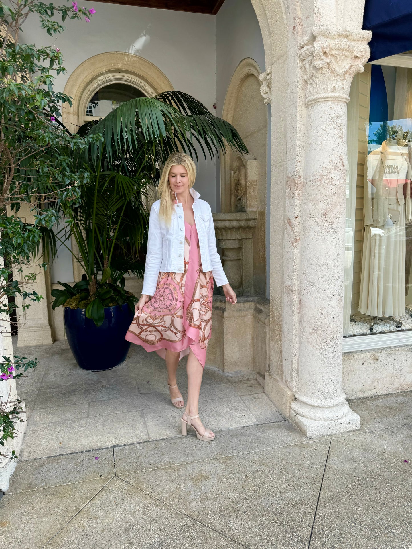 Silk Dress / Pink Stirrup - Stacy Bradley Design
