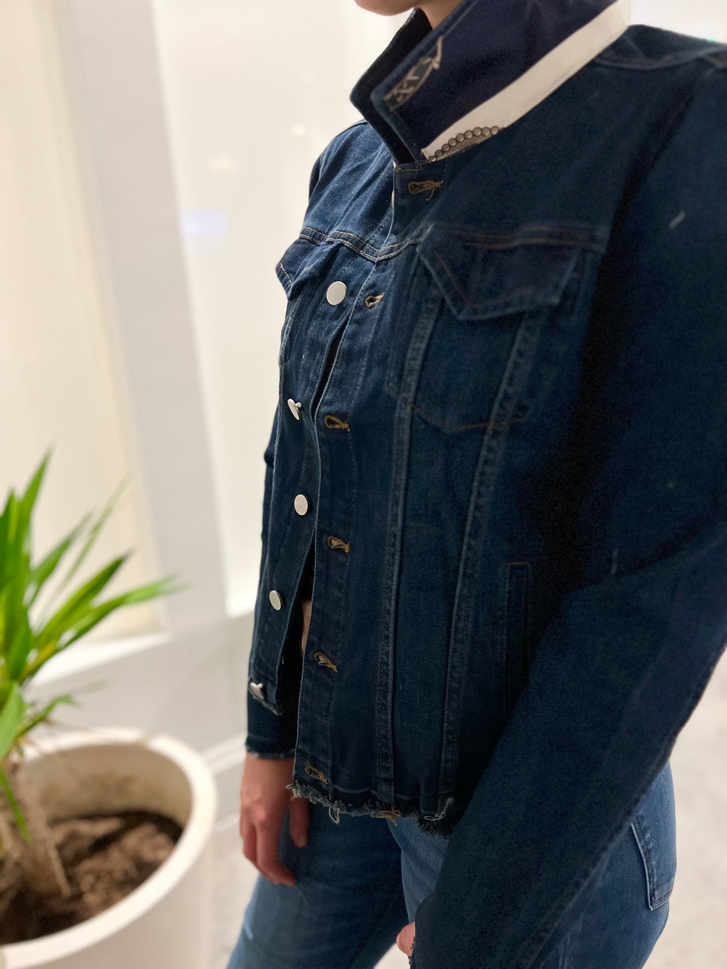 The Dark Denim Jacket / Navy Bit - Stacy Bradley Design