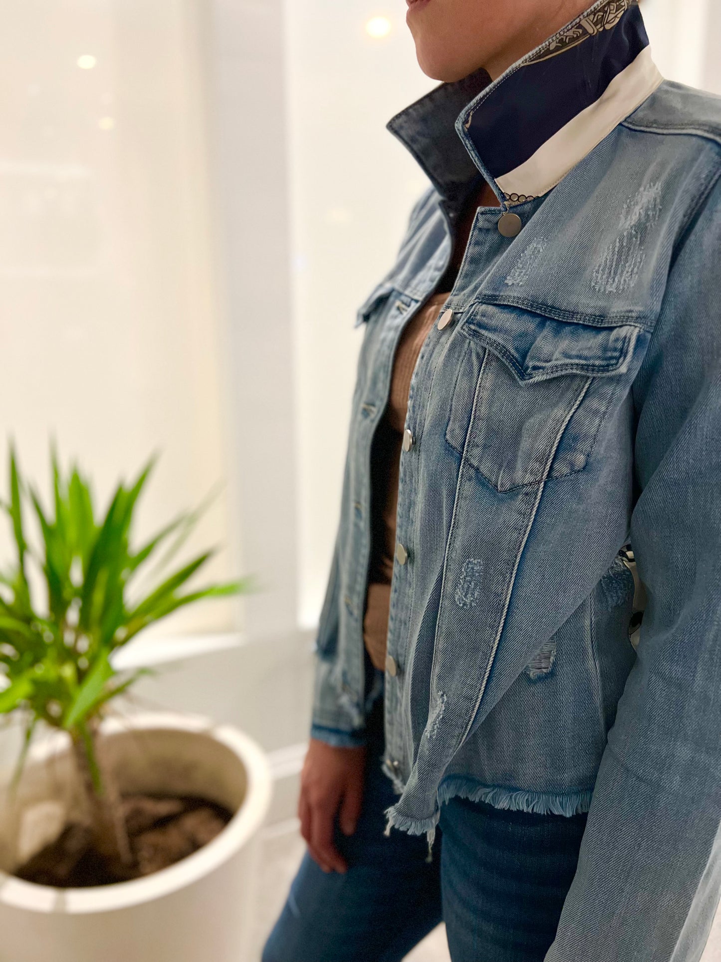 The Light Denim Jacket / Blue Bit / Wholesale - Stacy Bradley Design