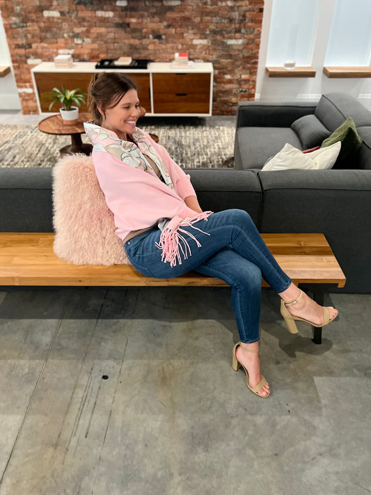 Cozy Sweater Wrap / Pretty Pink Please - Stacy Bradley Design