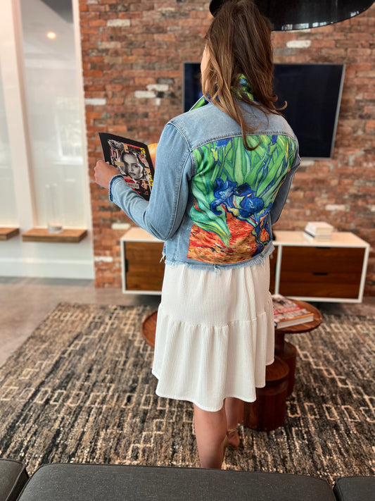 The Light Denim Jacket / Sunset Iris - Stacy Bradley Design